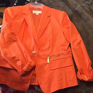 Orange Michael Kors blazer